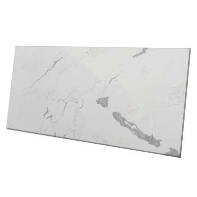 white fine particle quartz stone for top dining tables